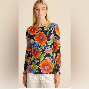 Lauren Ralph Lauren size medium, 3/4 sleeve floral top